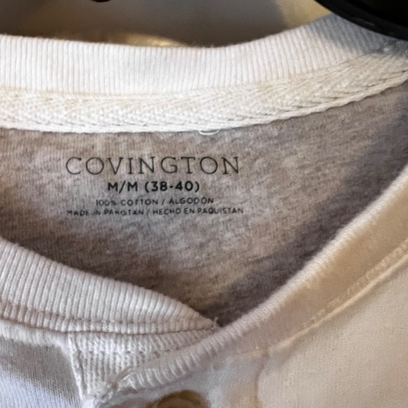 Covington Mens Long Sleeve Henley Size Medium (38-40) - Picture 3 of 5